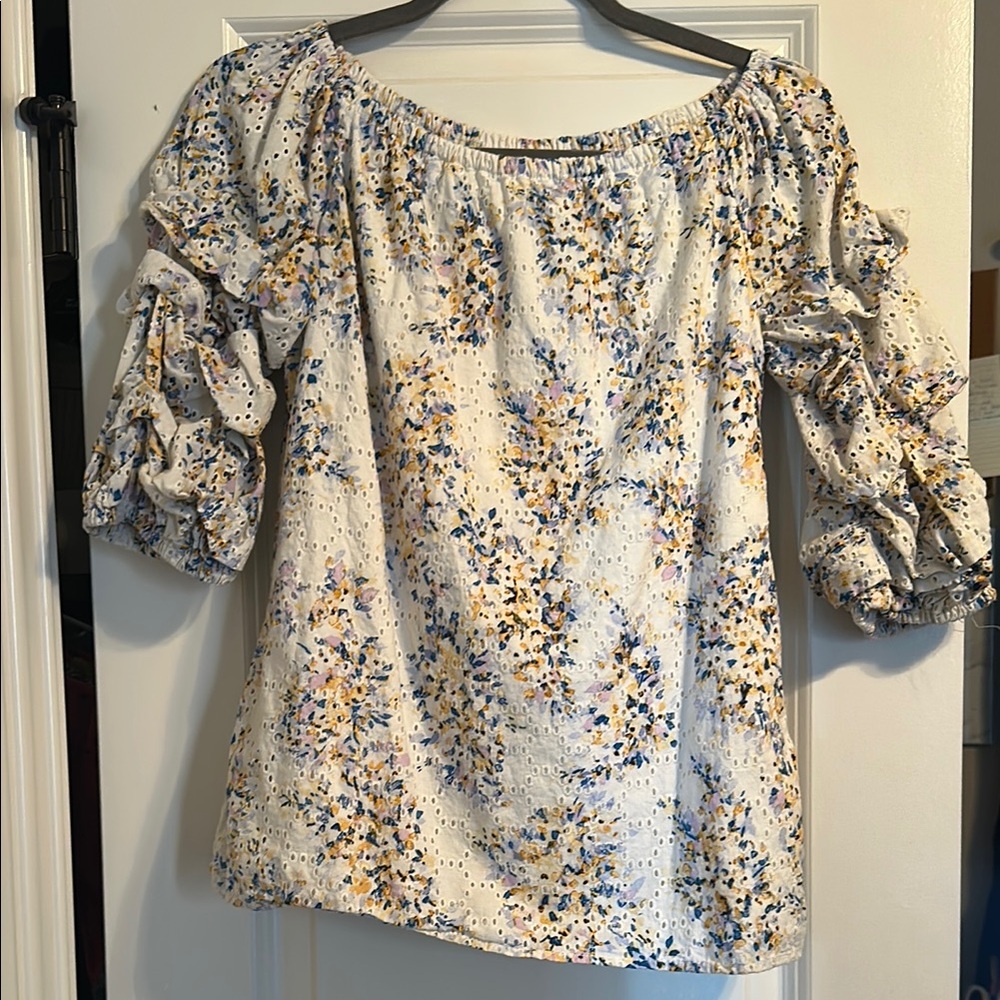 Floral Off-Shoulder Women's Top